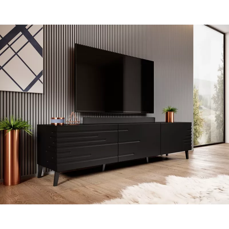 Cama RTV-kaappi NOVA 186x40x48 matta musta