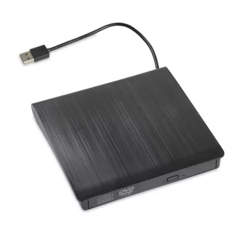 DVD-ROM ulkoinen optinen asema IBOX IED02, USB 3.2 Gen 1, DVD-ROM (8x) / CD-ROM (24x), musta