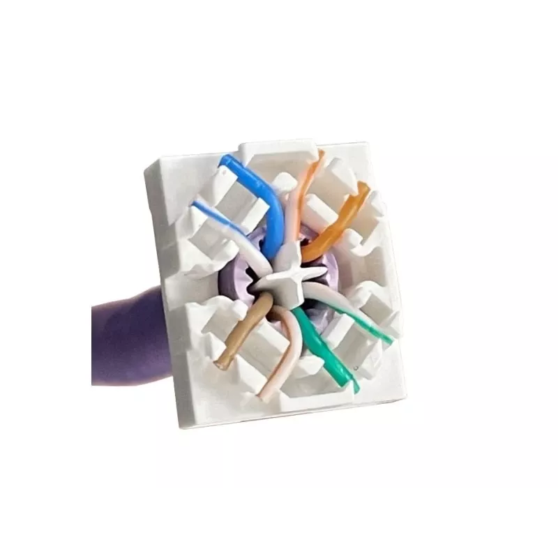 Alantec MB005-1 RJ45 Keystone-moduuli, Cat.6A, STP, työkaluton, PoE+, 22-26 AWG