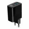 Gembird TA-UC-PDQC30LCD-BK-02 laturi mobiililaitteille universaali musta AC pikalataus sisäkäyttöön