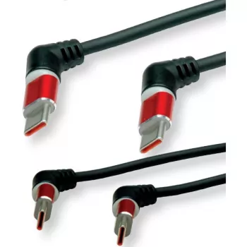 ROLINE USB 2.0 spiraalilatauskaapeli C-C ST/ST 60W 1,5 m - kaapeli - digitaali/data (11.02.8350)
