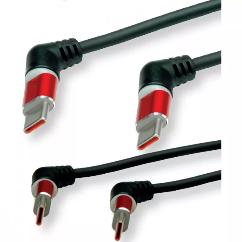 ROLINE USB 2.0 spiraalilatauskaapeli C-C ST/ST 60W 1,5 m - kaapeli - digitaali/data (11.02.8350)