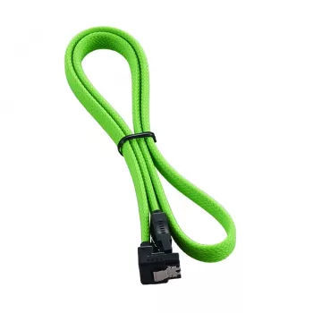 CableMod ModMesh - SATA-kaapeli - Serial ATA 150/300/600 - SATA (W) suorakulmainen SATA (W) - 60 cm - vaaleanvihreä (CM-CAB-RSAT-N60KLG-R)