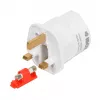Virtalähde IBOX iaukeu verkkolaturi vaihdettavilla UK- (Type G) ja EU-pistokkeilla (Type E), 100–240 V 50/60 Hz, 7,5 A, valkoinen