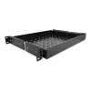 Delock - rack-liukuhylly - musta - 1U - 48,3 cm (19 inch)