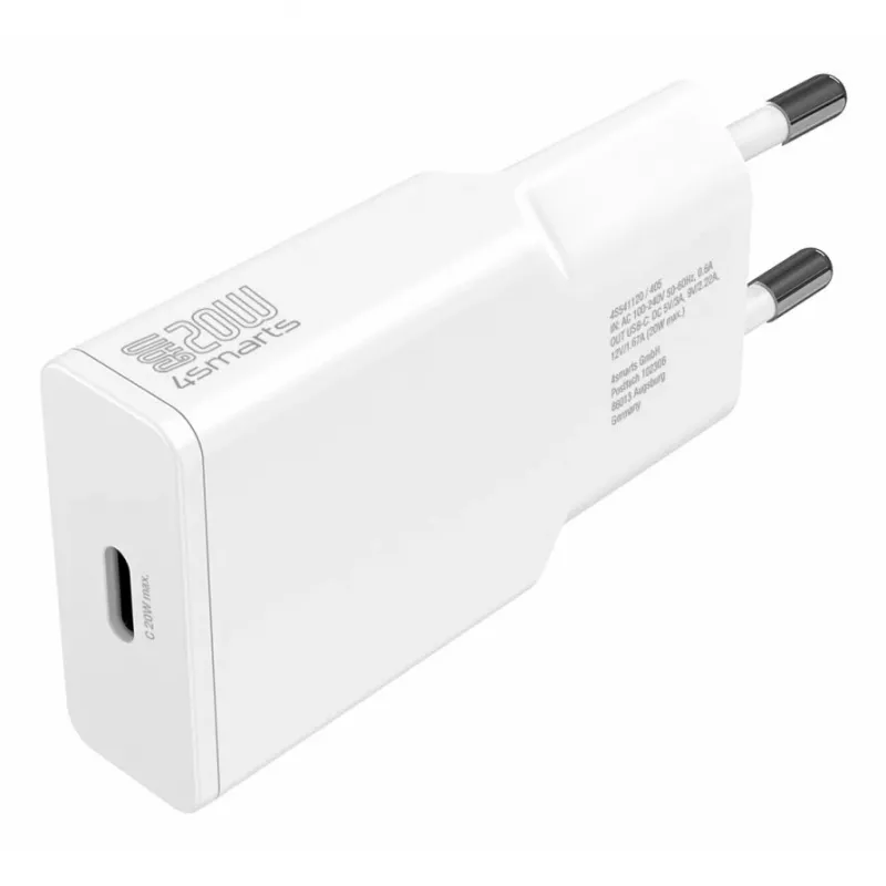 4smarts PDPlug ohut älypuhelin - tablet valkoinen AC-pikalataus sisätila (541120)