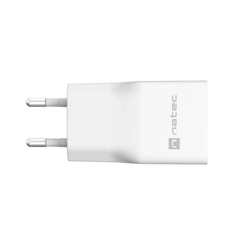 Virtalähde NATEC Ribera NUC-2376 — 1× USB-A, 1× USB-C, 3 A lähtö