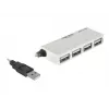 USB-keskitin DeLOCK 87445 4-porttinen ulkoinen 480 Mbit/s valkoinen