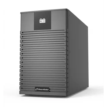 UPS-akkukaappi PowerWalker BP I72T-12x9Ah Tower musta — 12 paikkaa, 9 Ah akut, rullat, 318×192×428 mm