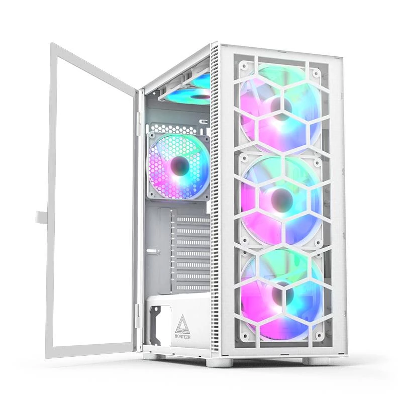 PC-kotelo Montech X3 GLASS Midi-Tower valkoinen