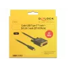 USB-C - DVI -adapteri DeLOCK 1 m 85320