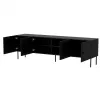 Cama 4D RTV-taso PALAZZO BIS 201x40x60 musta matta