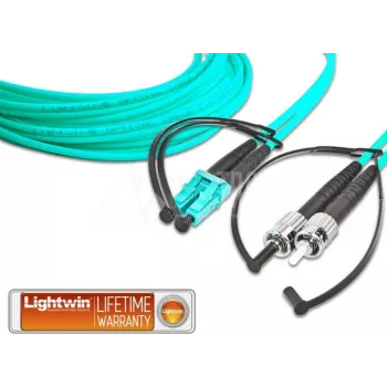 Lightwin kuitukaapeli 10 m OM3 LC ST musta,sininen (LDP-50 LC-ST 10.0 OM3)