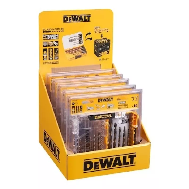 Metalliporanteräsarja DeWalt DT20620-QZ 10 kpl HEX 1/4