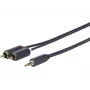 Vivolink PROMJRCA0.5 audiokaapeli 0,5 m 3,5 mm 2 x RCA musta