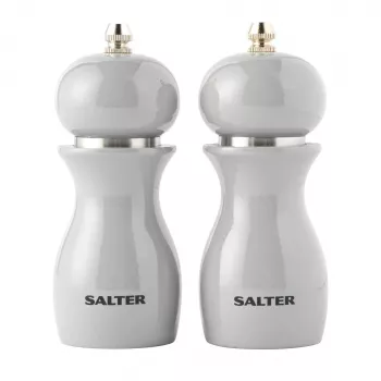 Salter 7613 GYXR -suola- ja pippurimyllyt, kiiltävä harmaa