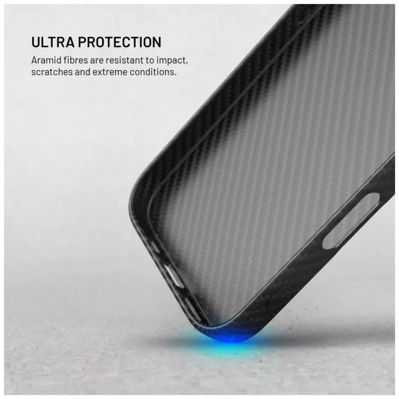 Suojakotelo FIXED Apple iPhone 17 Pro Max — aramidikuidut, musta