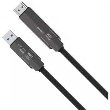 USB4 HDMI-kaapeli 4smarts ComboCord 240W 1,5 m – USB4 HDMI, 240W virransyöttö, 1,5 m pituus