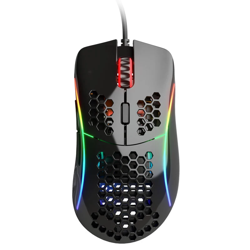 Glorious Gaming Glorious Model D hiiri kiiltävä (musta), oikeakätinen, optinen, USB Type-A, 12000 DPI, 1 ms, musta