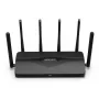 Pöytäreititin MERCUSYS MR47BE — tri-band Wi-Fi 7 (2,4/5/6 GHz), 9300 Mbit/s, 3× RJ-45, 2,5GbE, 6 ulkoista antennia