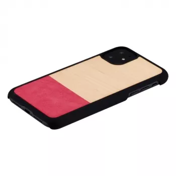 Älypuhelinkotelo man and wood iPhone 11:lle — musta, asymmetrinen muotoilu