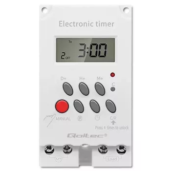 Elektroninen DIN-kiskokello QOLTEC PC0629 — 24V syöttö, 16A lähtö