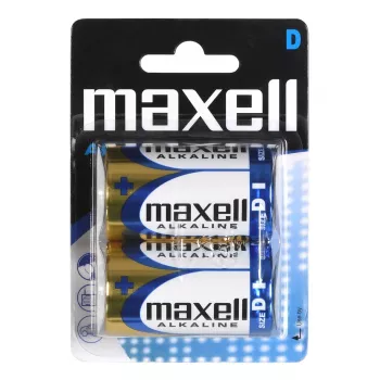 Alkaliparisto kertakäyttöinen MAXELL D 1,5V (sylinterimäinen) – 2 kpl, blisteri