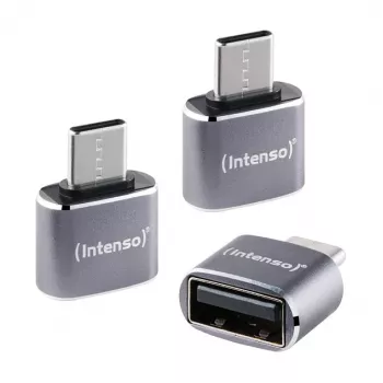 Intenso 3 kpl:n pakkaus USB-sovitin USB-A -> USB-C C480C alumiini