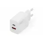 AC USB-laturi DIGITUS 20W, 1x USB-C, 1x USB-A, tulo 100–240V, valkoinen
