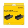Delock 64262 ulkoinen USB 5 Gbps 4-porttinen hubi, 2x USB Type-A ja 2x USB Type-C, lukitusruuvilla
