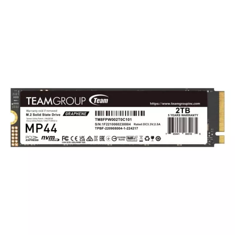 SSD-asema Team Group 2 TB M.2 PCI Express 4.0 NVMe MP44