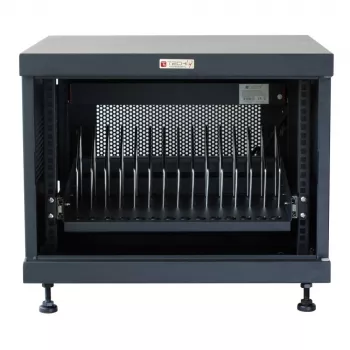 Telinehylly TECHLY 367652 kaapelinhallinta 3M-teippikiinnityksellä, teräs, 550×550×410 mm, musta