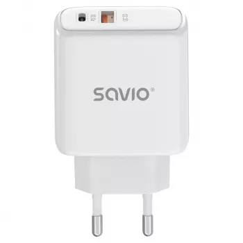 Savio LA-12 laturi mobiililaitteille universaali valkoinen AC pikalataus sisäkäyttöön