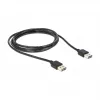 USB-kaapeli DeLOCK 1 m USB 2.0 A musta
