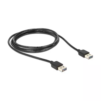 USB-kaapeli DeLOCK 1 m USB 2.0 A musta