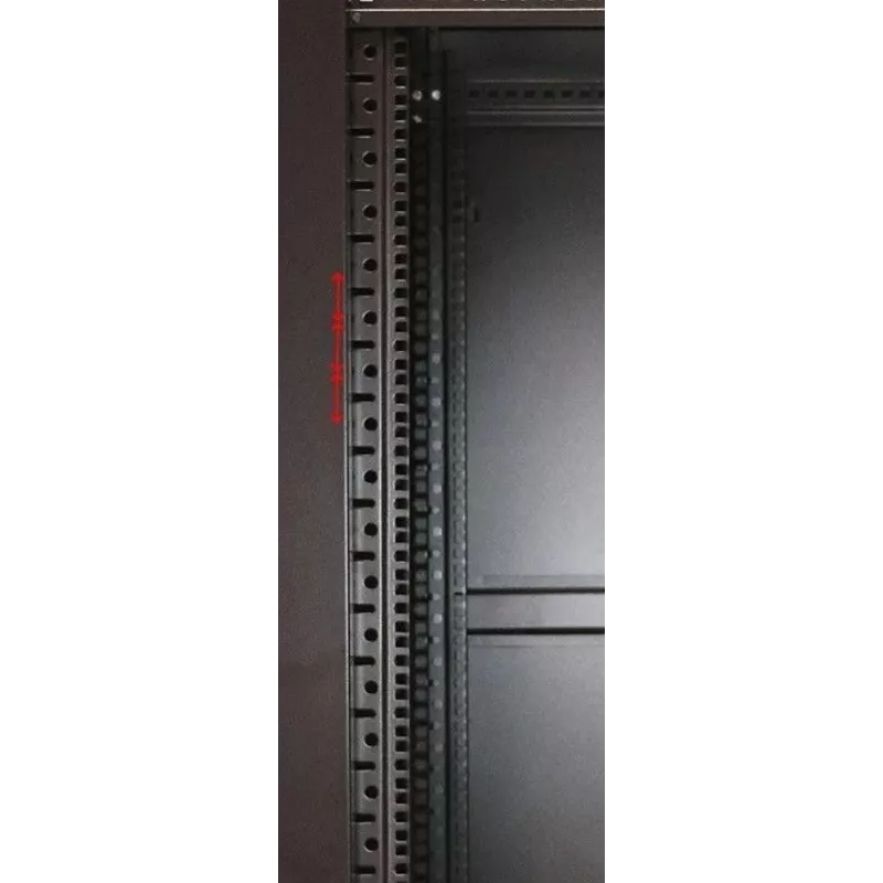 Extralink räkkikaappi 32U 600x1000 musta seisova