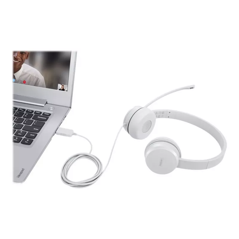 Lenovo GXD1E71385 kuulokkeet/headset johdollinen ranne puhelut/musiikki USB Type-A harmaa