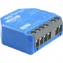 Shelly 1 Gen4 älyreleohjain, 1-kanavainen, 16 A, Wi-Fi 2,4 GHz, Bluetooth 5.0, Zigbee, Matter, 110–240 V AC, upotettava, muovi, 42×16×37 mm, sininen