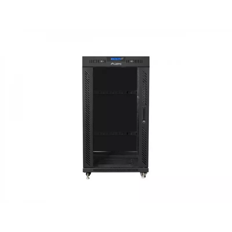 Vapaasti seisova räkkikaappi LANBERG FF01-6822-12BL 22U musta 1200 kg