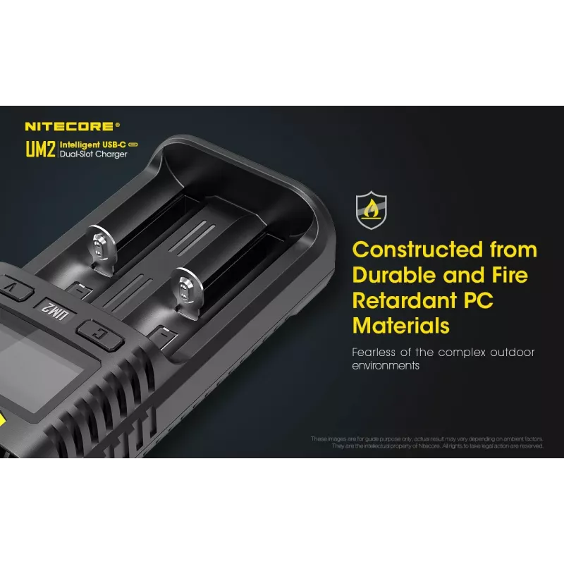 Nitecore UM2 akkulaturi kotitalousparisto DC litiumioni nikkelikadmium