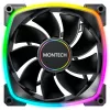 MONTECH RX140 PWM 140 mm ARGB Reverse-Blade-kotelotuuletin - musta