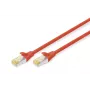 Verkkokaapeli Digitus CAT 6A S/FTP DK-1644-A-0025/R 0,25 m punainen