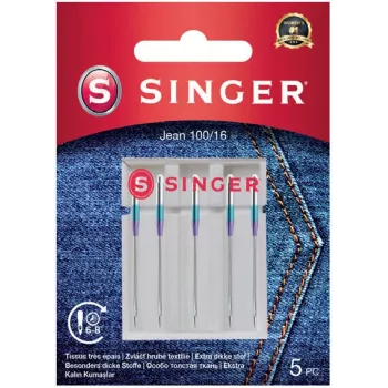 SINGER ompelukoneenneulat 100/16 malli 250053603 – 5 kpl:n pakkaus