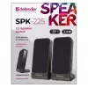 DEFENDER SPK-225 johdolliset 2.0-kaiuttimet, 4 W RMS, USB/DC 5 V, 3,5 mm, musta
