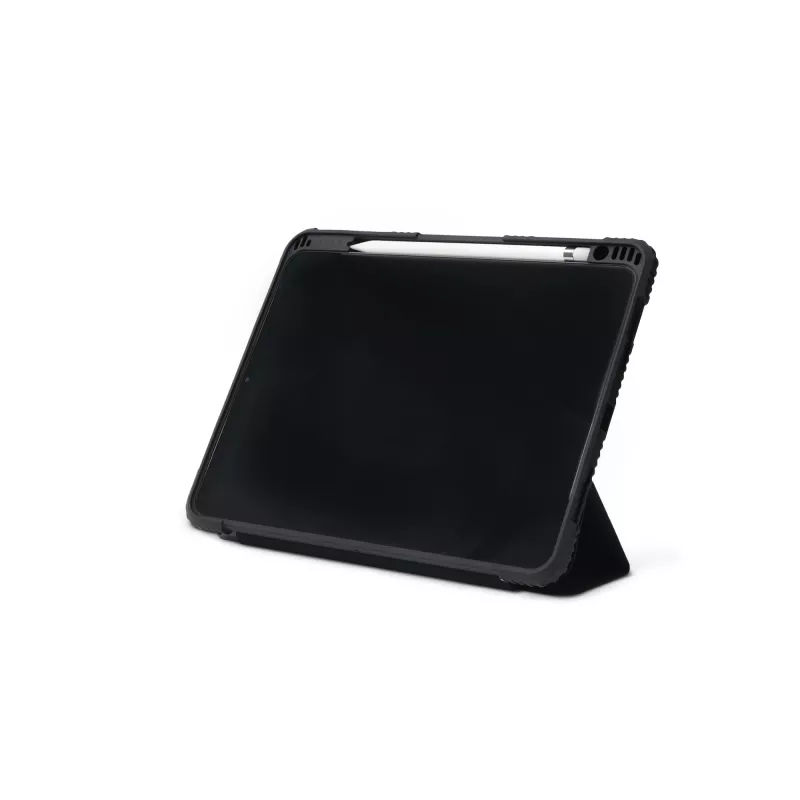 DICOTA Folio Case - läppäkansi tabletille - polykarbonaatti, termoplastinen polyuretaani (TPU), kierrätetty polyeteeni - musta - 10.9 - Apple 10.