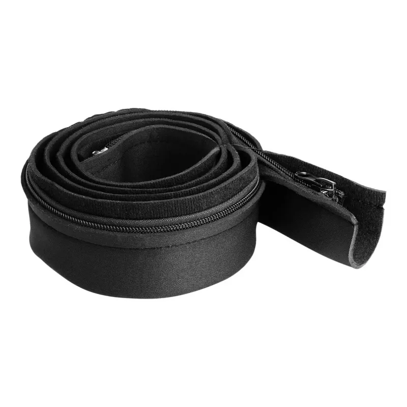DeLOCK kaapelinsuojus neopreeni joustava vetoketjulla 1,5 m x 100 mm musta