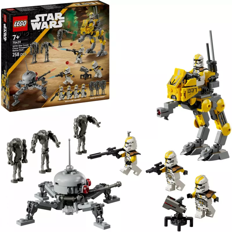 LEGO Star Wars -sarja 327th Star Corps Clone Troopers Battle 75431 — 258 osaa, 7 minihahmoa, ikä 7+