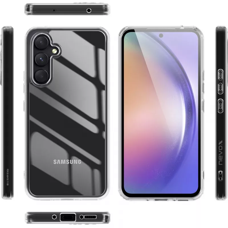 Nevox StyleShell SHOCKFlex - Samsung Galaxy A56 5G läpinäkyvä