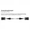 Good Connections -sovitinjohto RJ45–RS232-sarjaportti