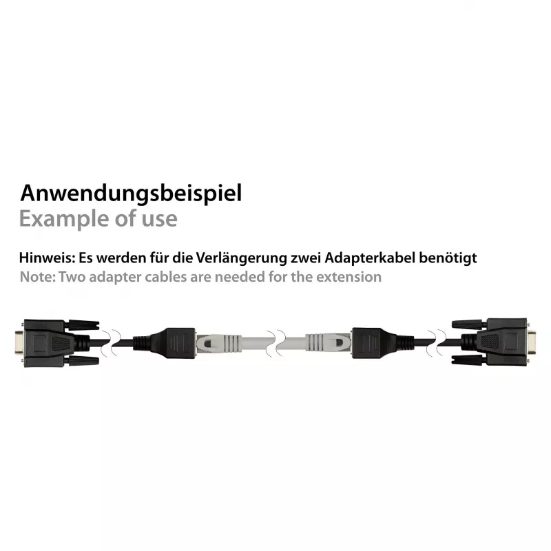 Good Connections -sovitinjohto RJ45–RS232-sarjaportti